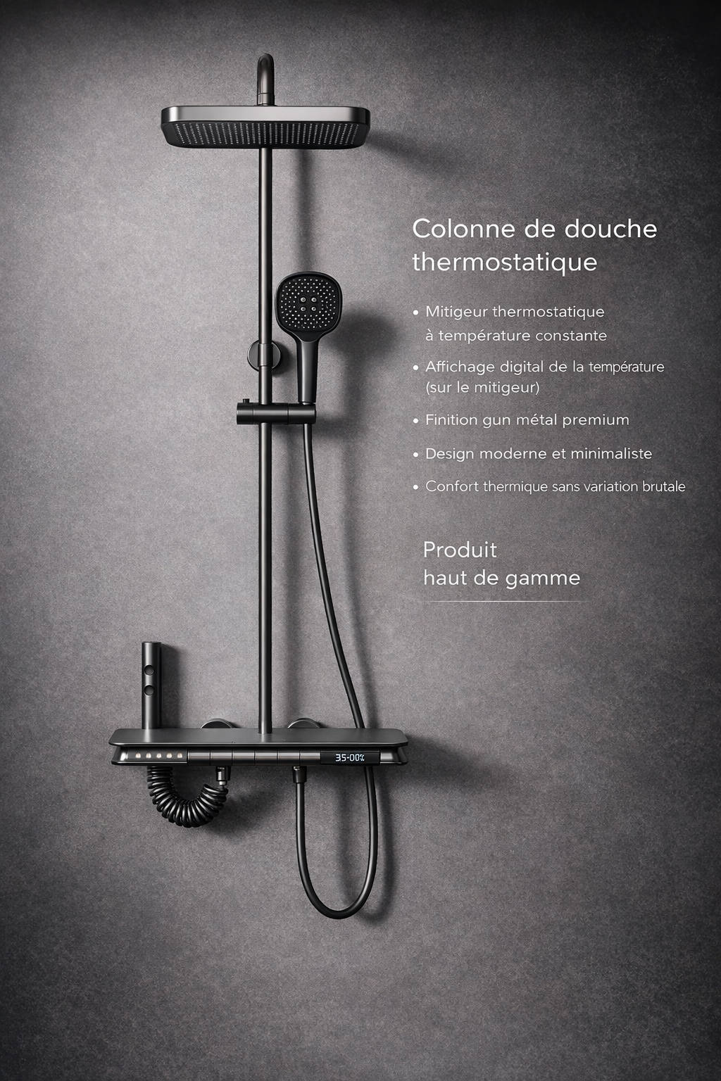 Colonne de douche Zeus LED